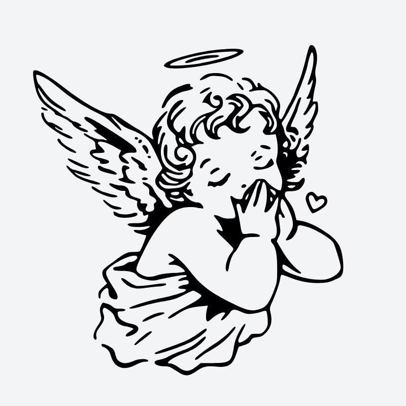 Cherubic Angels Prayer Tattoo