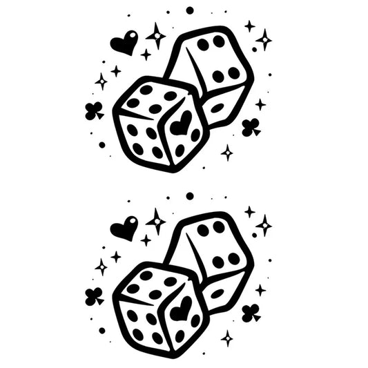 Dice Heart Tattoo
