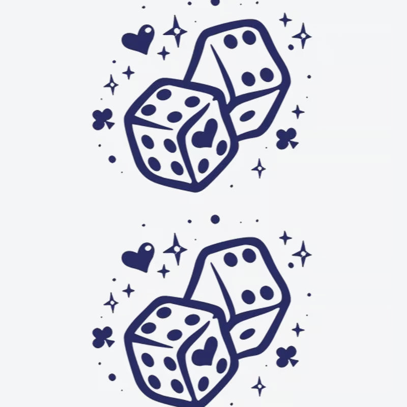 Dice Heart Tattoo