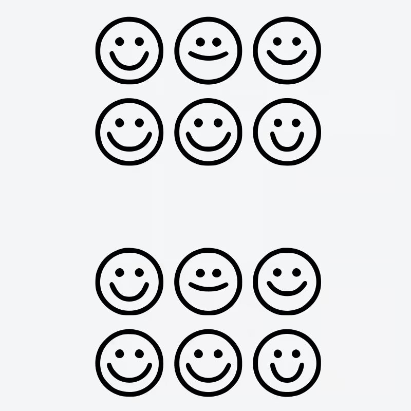 Smiley Face Series Tattoo