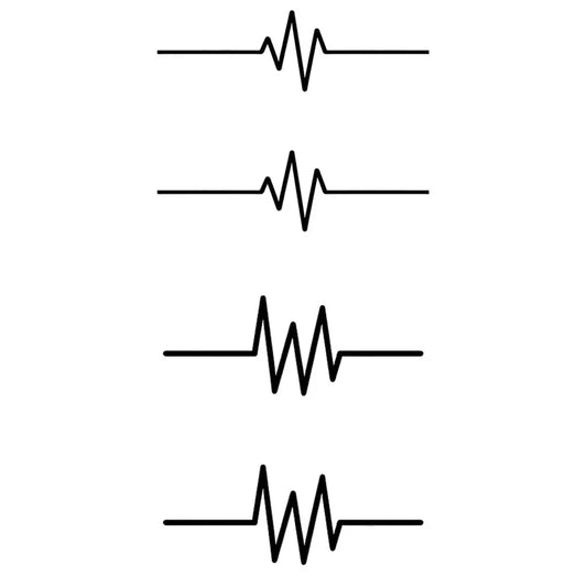 Heartbeat Line Series Tattoo