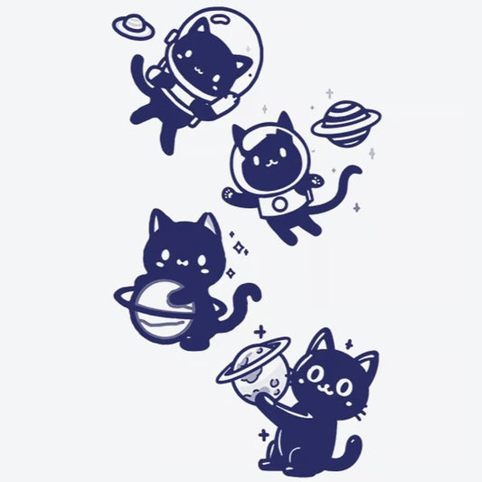 Astronaut Cats Series Tattoo