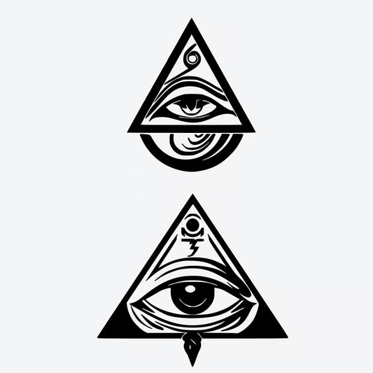 Eye Triangle Series Tattoo