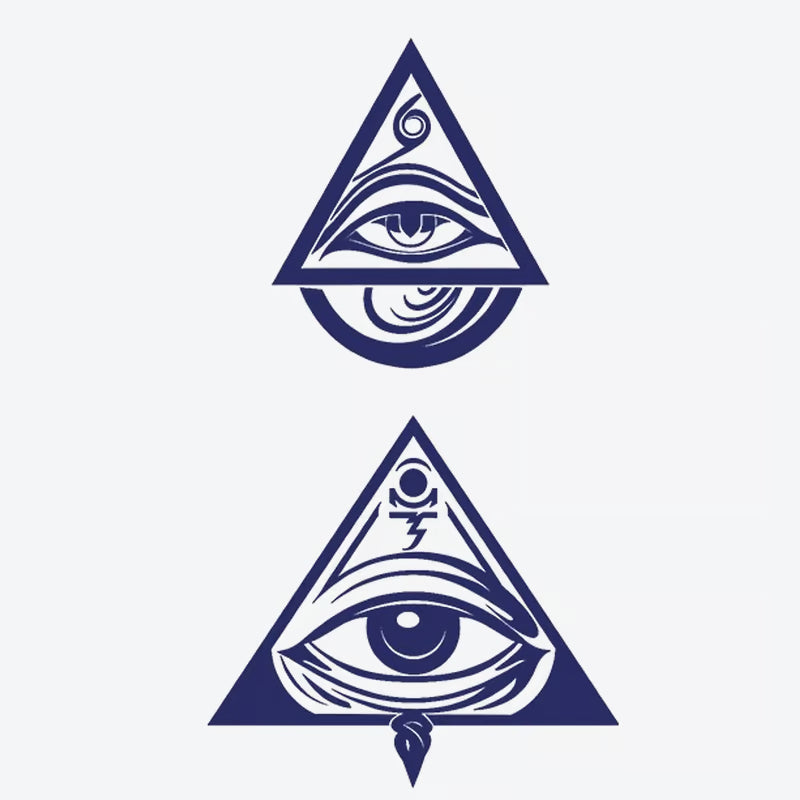 Eye Triangle Series Tattoo
