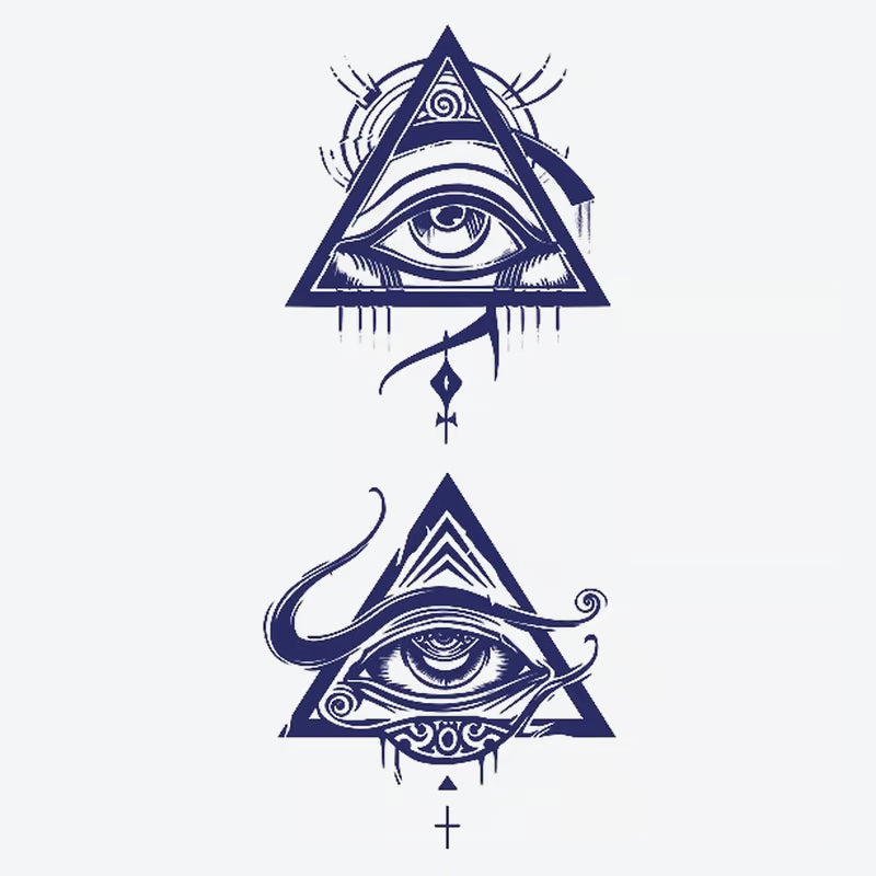 Mystical Eye Pyramid Tattoo