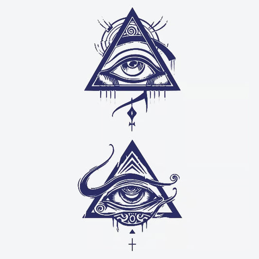 Mystical Eye Pyramid Tattoo