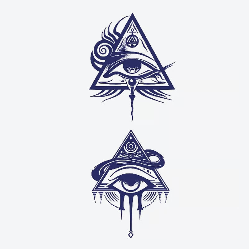Eye Triangle Series Tattoo