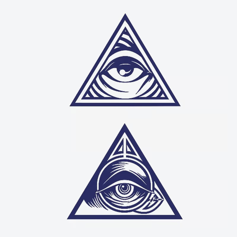 Eye Triangle Series Tattoo