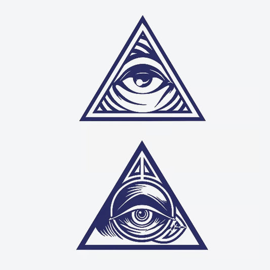 Eye Triangle Series Tattoo