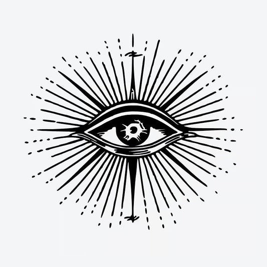 Radiant Eye Symbol Tattoo