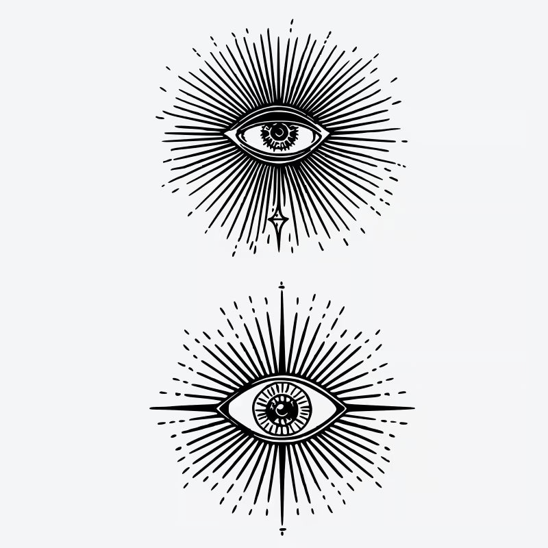 Illuminated Eye Series Tattoo