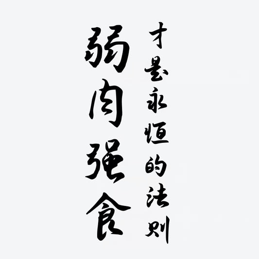 Survival of the Fittest Is the Only Eternal Law Tattoo