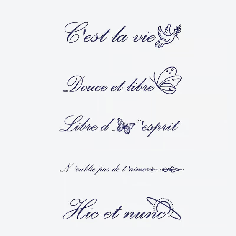 Butterfly Dove Quote Tattoo