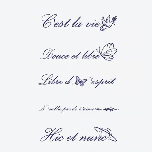 Butterfly Dove Quote Tattoo