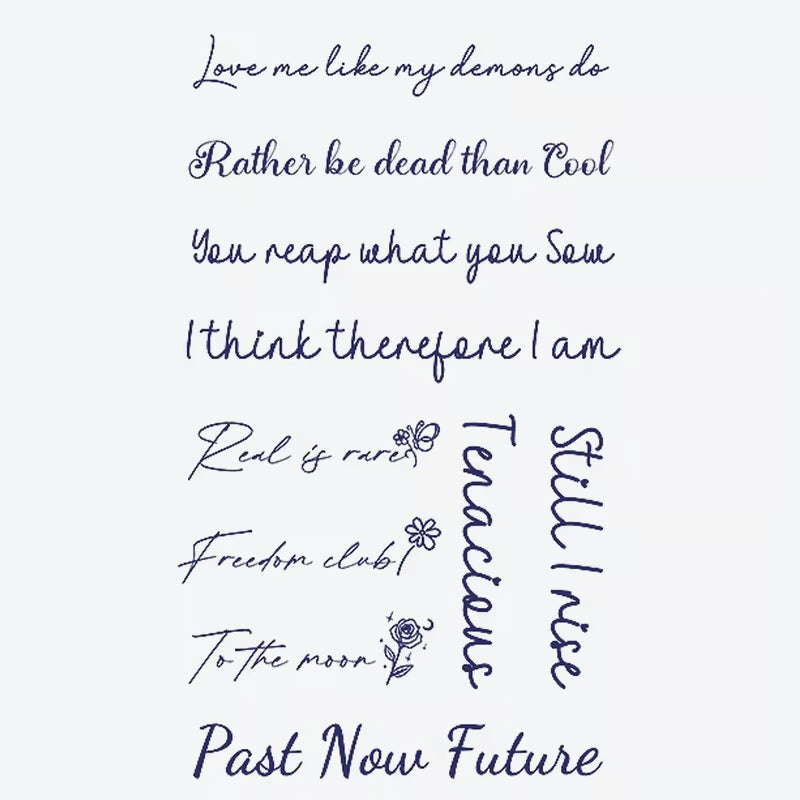 Inspirational Quotes Series Tattoo