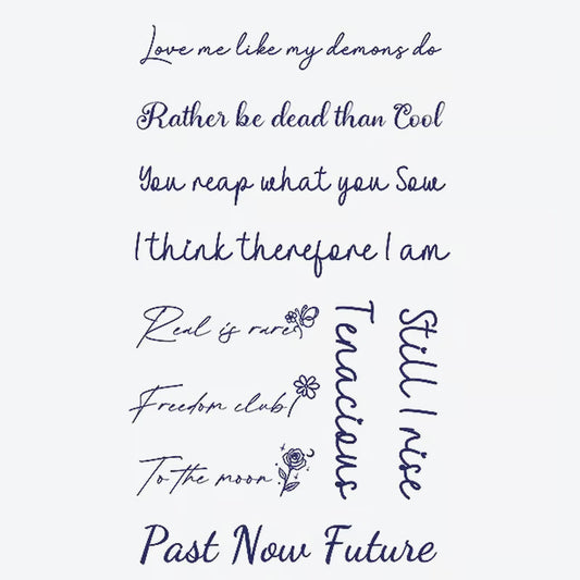 Inspirational Quotes Series Tattoo