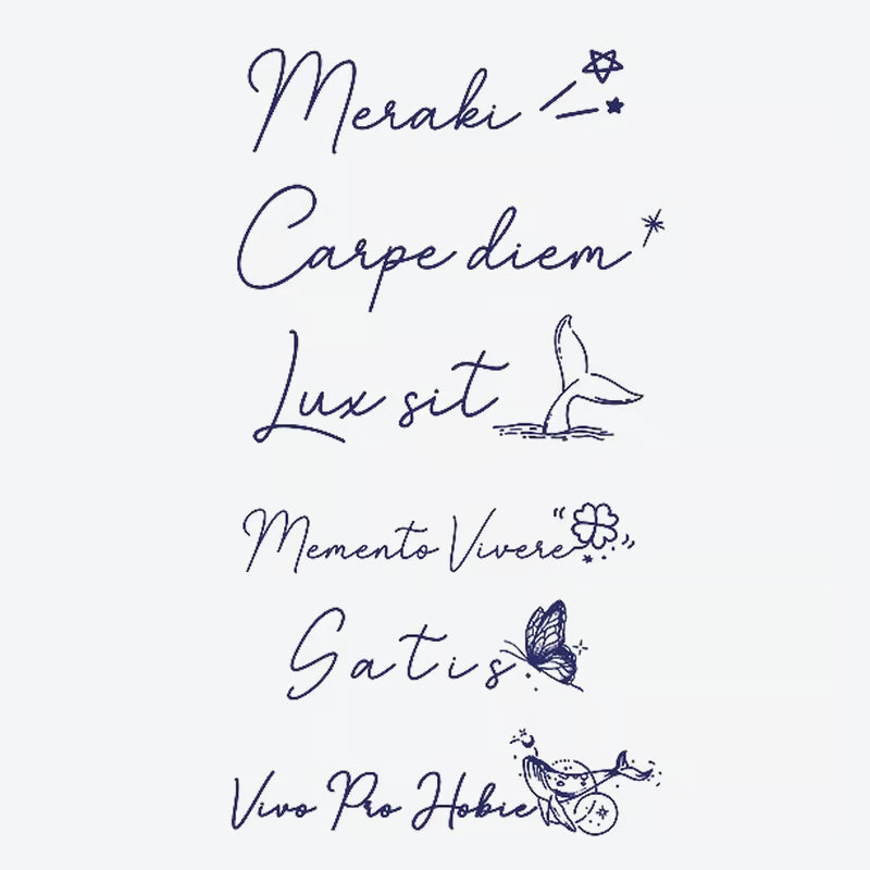 Inspirational Phrase Series Tattoo