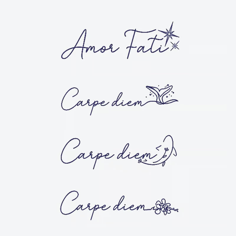 Amor Fati Carpe Diem Series Tattoo