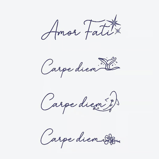 Amor Fati Carpe Diem Series Tattoo