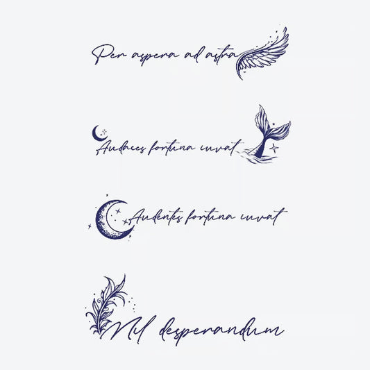 Inspirational Quotes And Symbols Tattoo