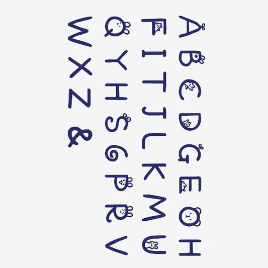 Alphabet Animals Tattoo