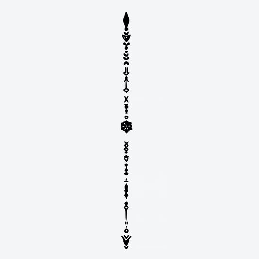 Geometric Floral Series Tattoo