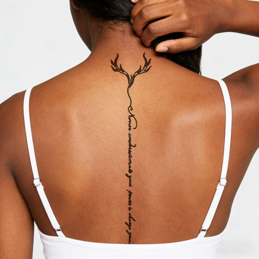 Antler Quote Tattoo