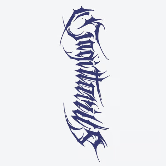 Serpent Script Tattoo