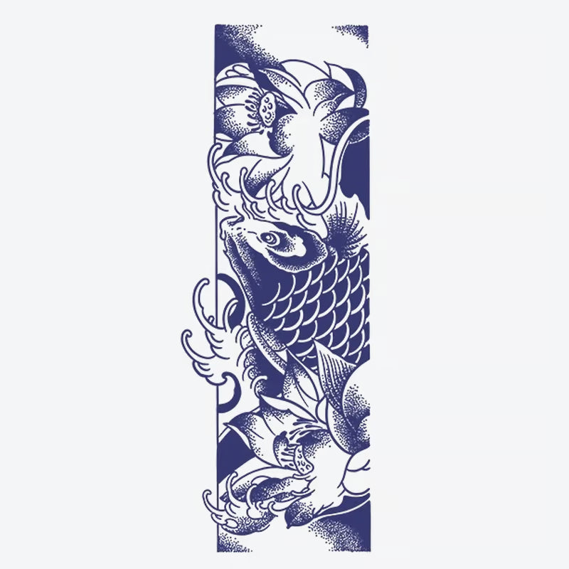 Koi Fish And Lotus Tattoo