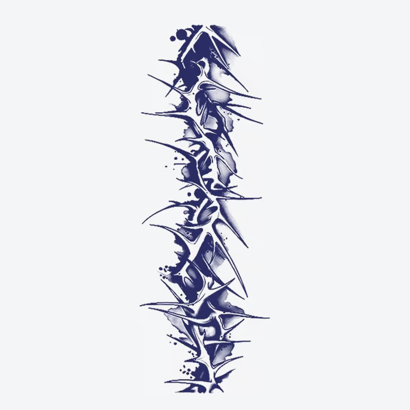 Abstract Thorn Spine Tattoo