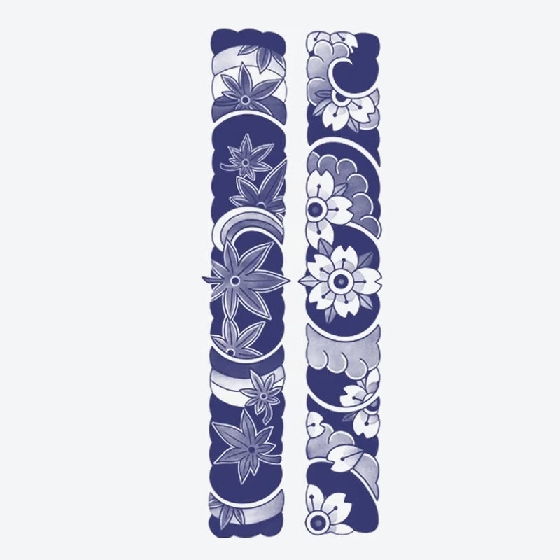 Floral Wave Pattern Tattoo