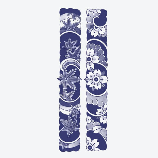 Floral Wave Pattern Tattoo