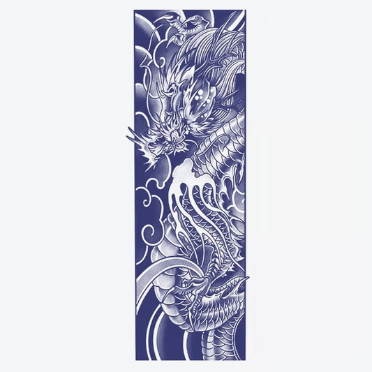 Majestic Dragon Waves Tattoo