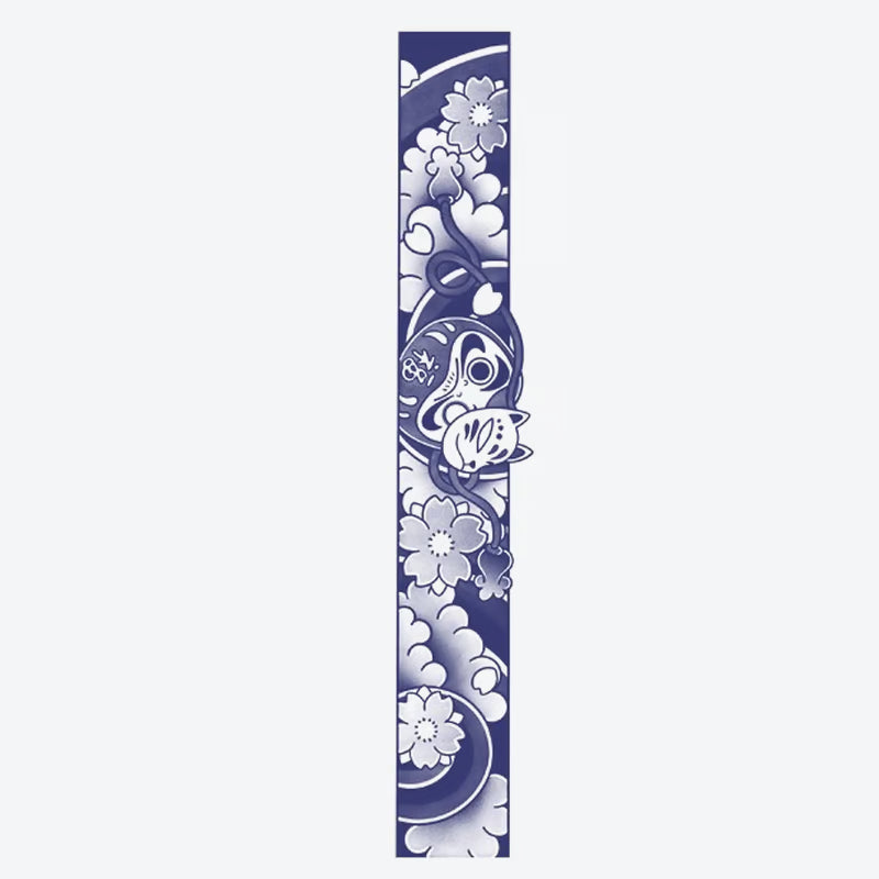 Floral Mask And Waves Tattoo