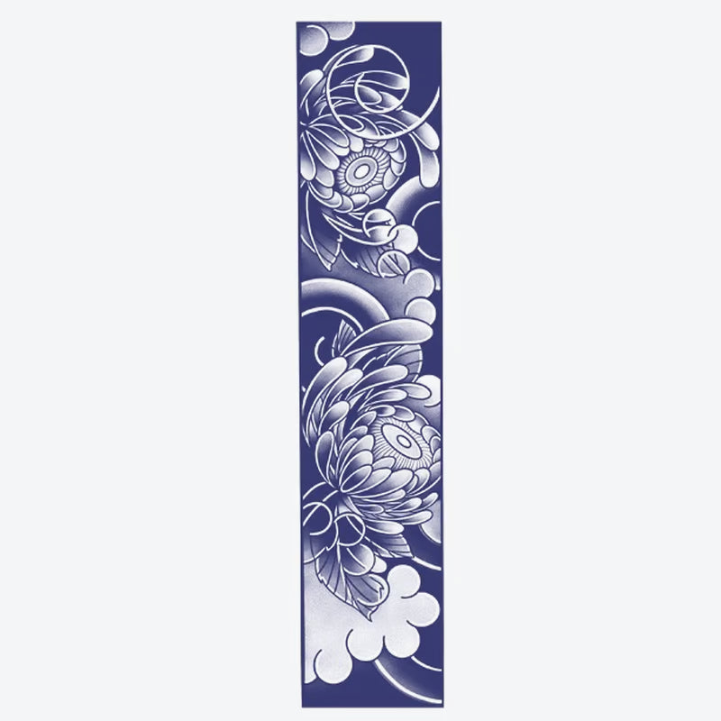 Elegant Floral Wave Tattoo