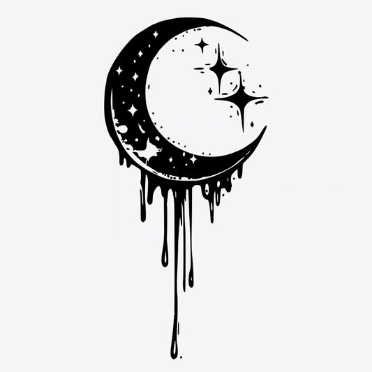 Moon And Star Tattoo