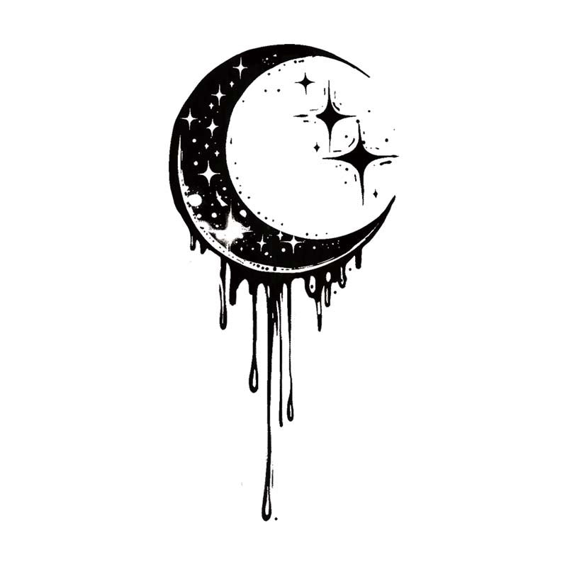 Moon And Star Tattoo