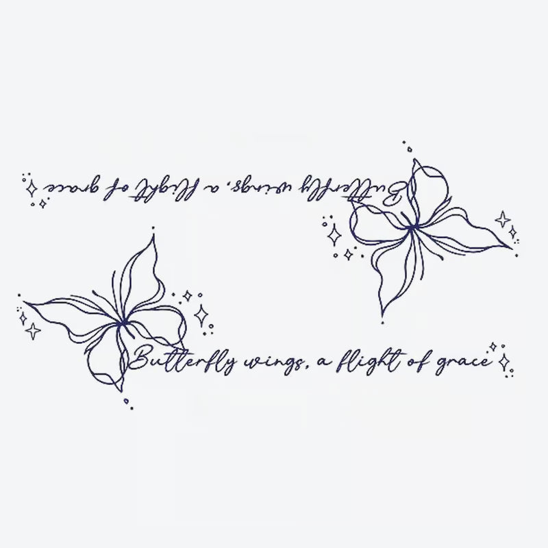 Delicate Butterfly Tattoo
