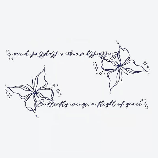 Delicate Butterfly Tattoo