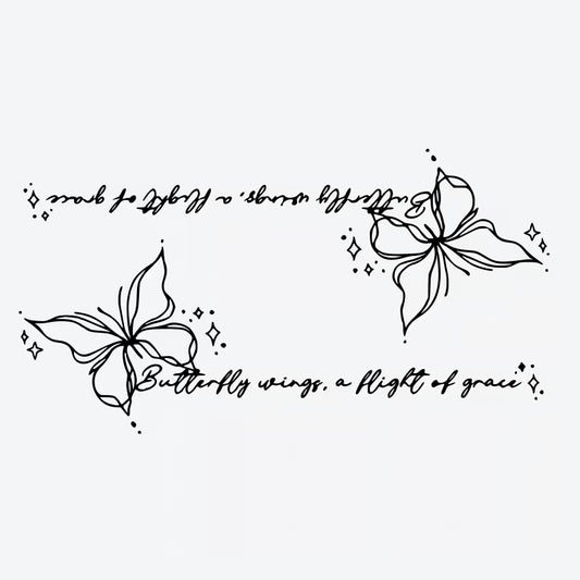 Delicate Butterfly Tattoo