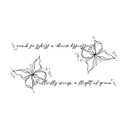 Delicate Butterfly Tattoo