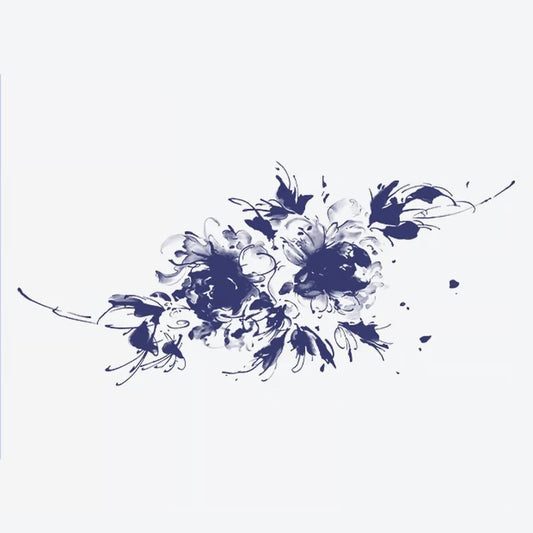 Elegant Floral Watercolor Tattoo