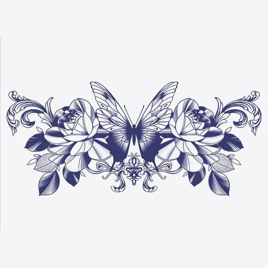 Butterfly And Bloom Tattoo