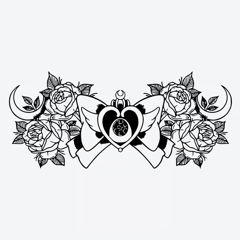 Heart And Roses Tattoo