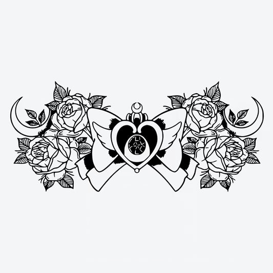 Heart And Roses Tattoo