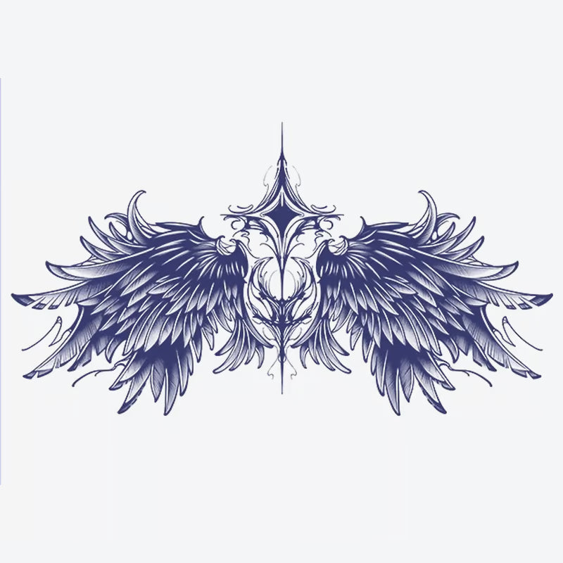 Majestic Winged Design Tattoo