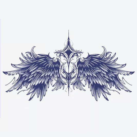 Majestic Winged Design Tattoo