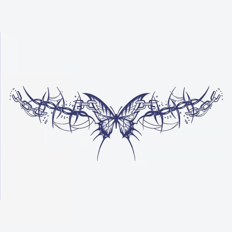Butterfly Chain Tattoo