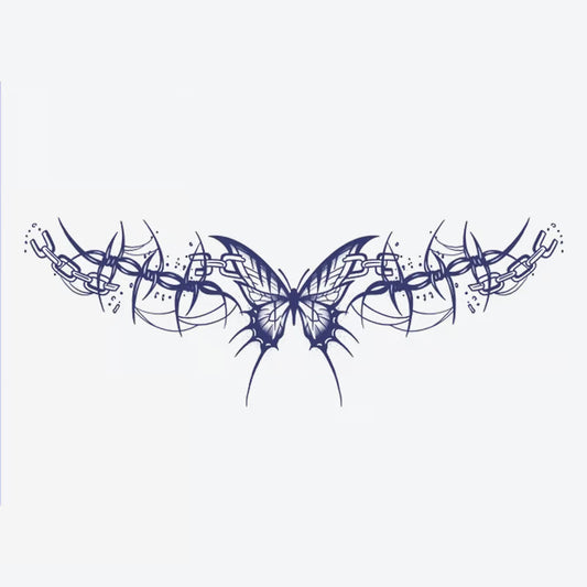 Butterfly Chain Tattoo