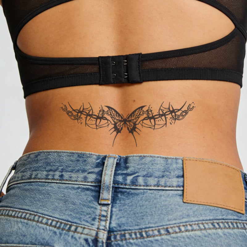 Butterfly Chain Tattoo